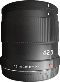 panasonic 42,5 mm-lens